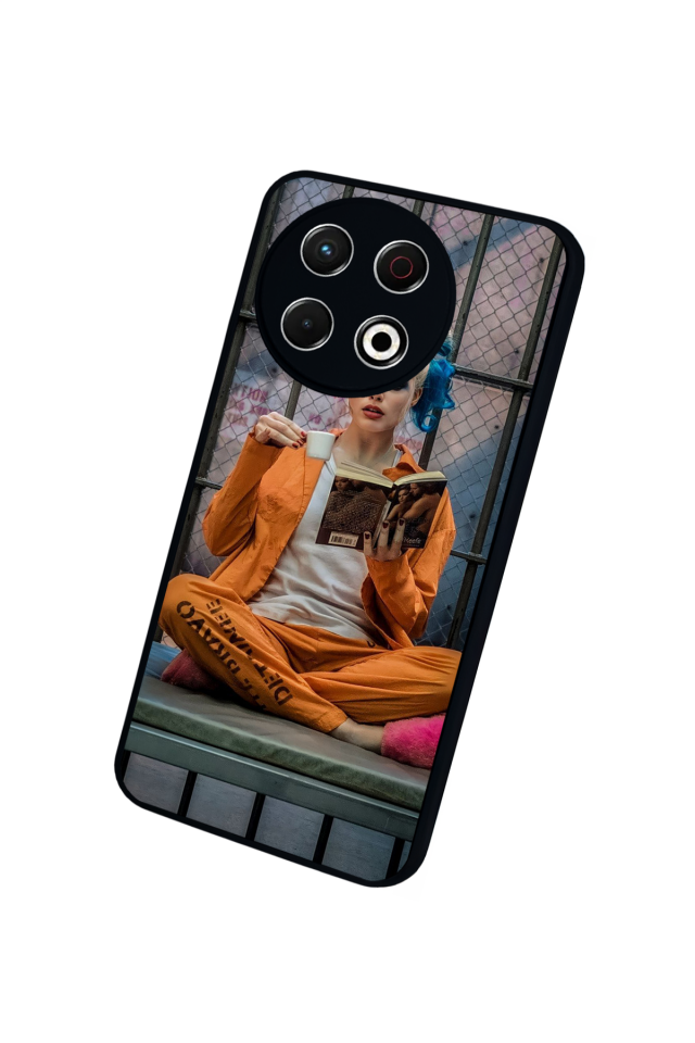 Tecno Spark 30 Pro Uyumlu HarleyQueen Tasarımlı Glossy Premium Kılıf