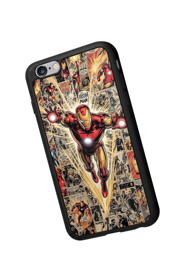 iPhone 6 Plus Uyumlu Iron Man ( Demir Adam ) Tasarımlı Glossy Premium Kılıf