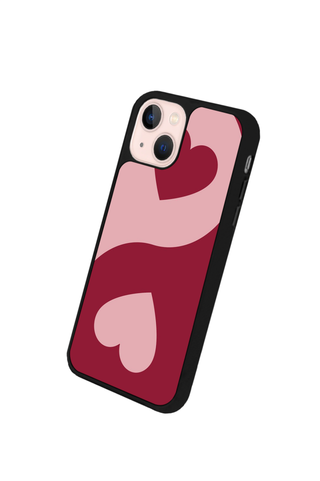 iPhone 15 Uyumlu Kalp Love Tasarımlı Glossy Premium Kılıf