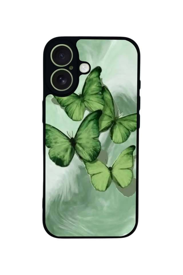 iPhone 17 Uyumlu Kelebek Tasarımlı Glossy Premium Kılıf