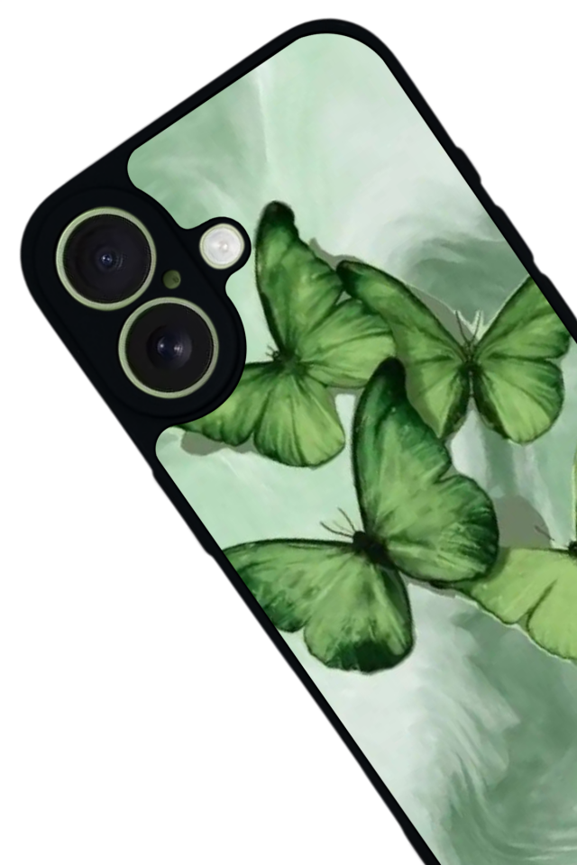 iPhone 17 Uyumlu Kelebek Tasarımlı Glossy Premium Kılıf