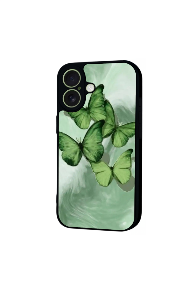 iPhone 17 Uyumlu Kelebek Tasarımlı Glossy Premium Kılıf