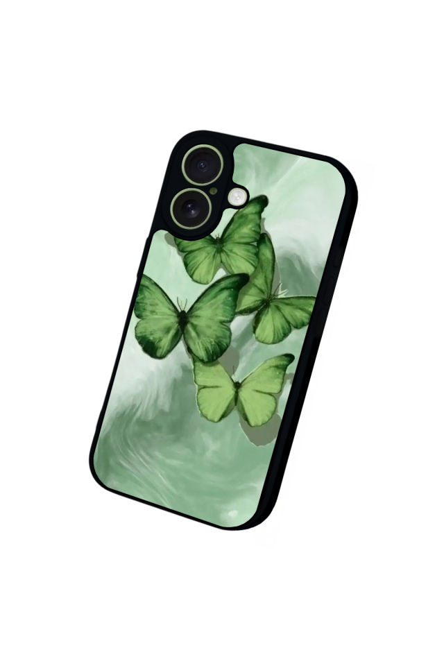 iPhone 17 Uyumlu Kelebek Tasarımlı Glossy Premium Kılıf