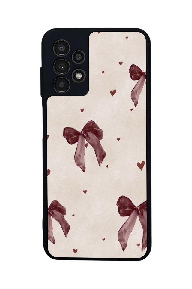 Samsung Galaxy A23 Uyumlu Kurdele Tasarımlı Glossy Premium Kılıf