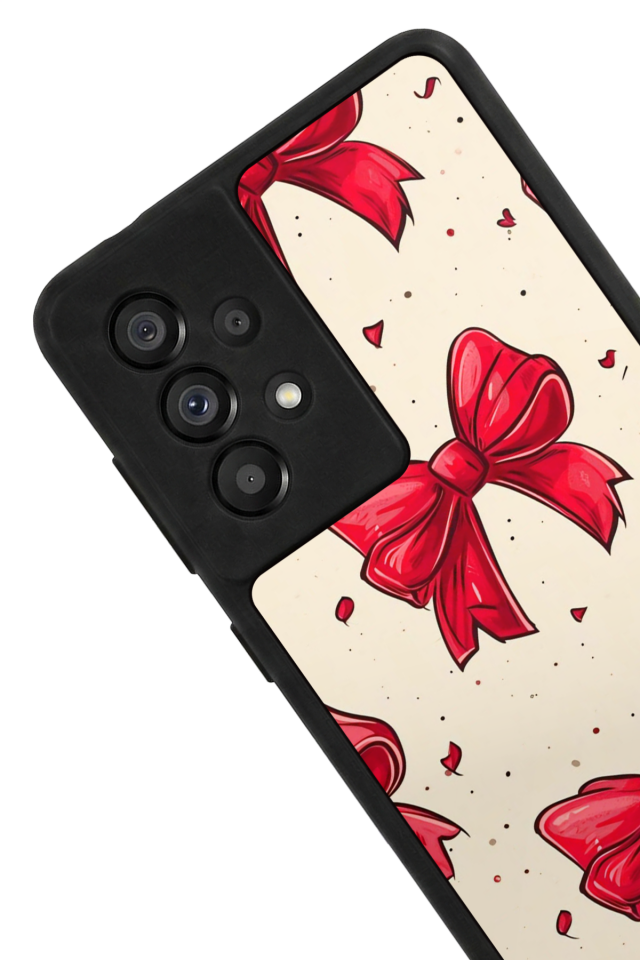 Samsung Galaxy A73 Uyumlu Kurdele Tasarımlı Glossy Premium Kılıf