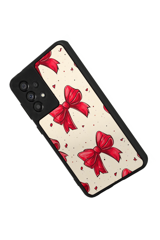 Samsung Galaxy A73 Uyumlu Kurdele Tasarımlı Glossy Premium Kılıf