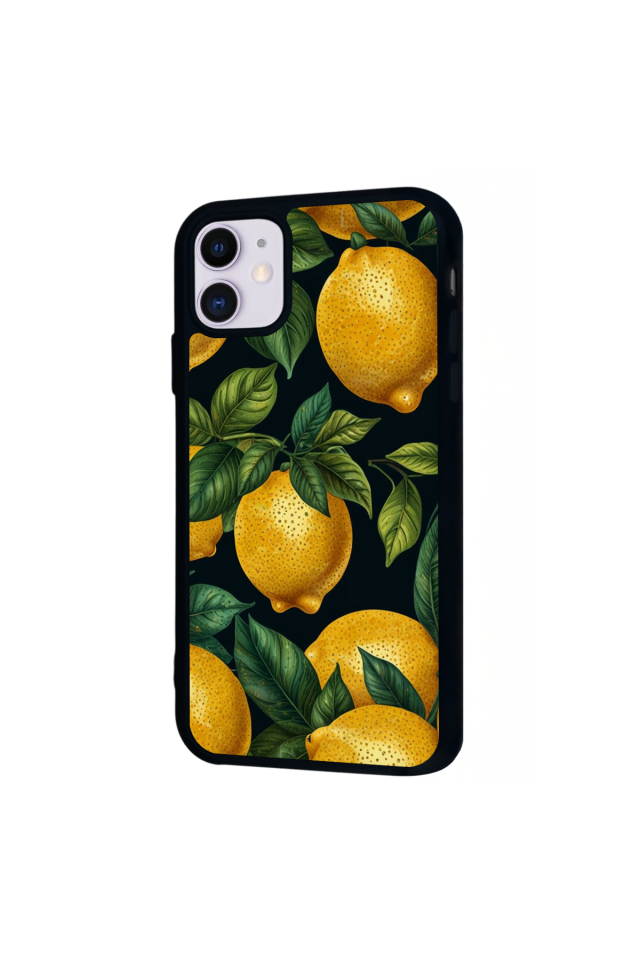 iPhone 11 Uyumlu Limon Tasarımlı Glossy Premium Kılıf