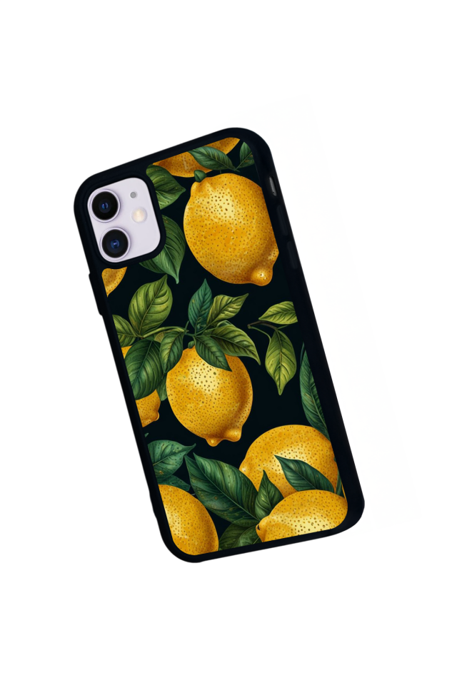 iPhone 11 Uyumlu Limon Tasarımlı Glossy Premium Kılıf