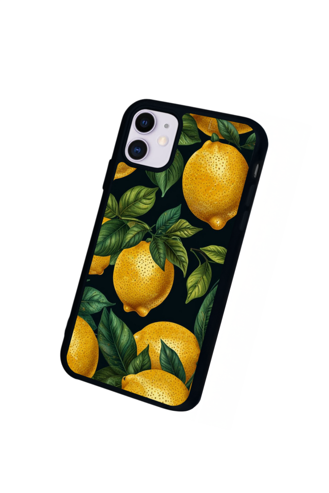 iPhone 11 Uyumlu Limon Tasarımlı Glossy Premium Kılıf