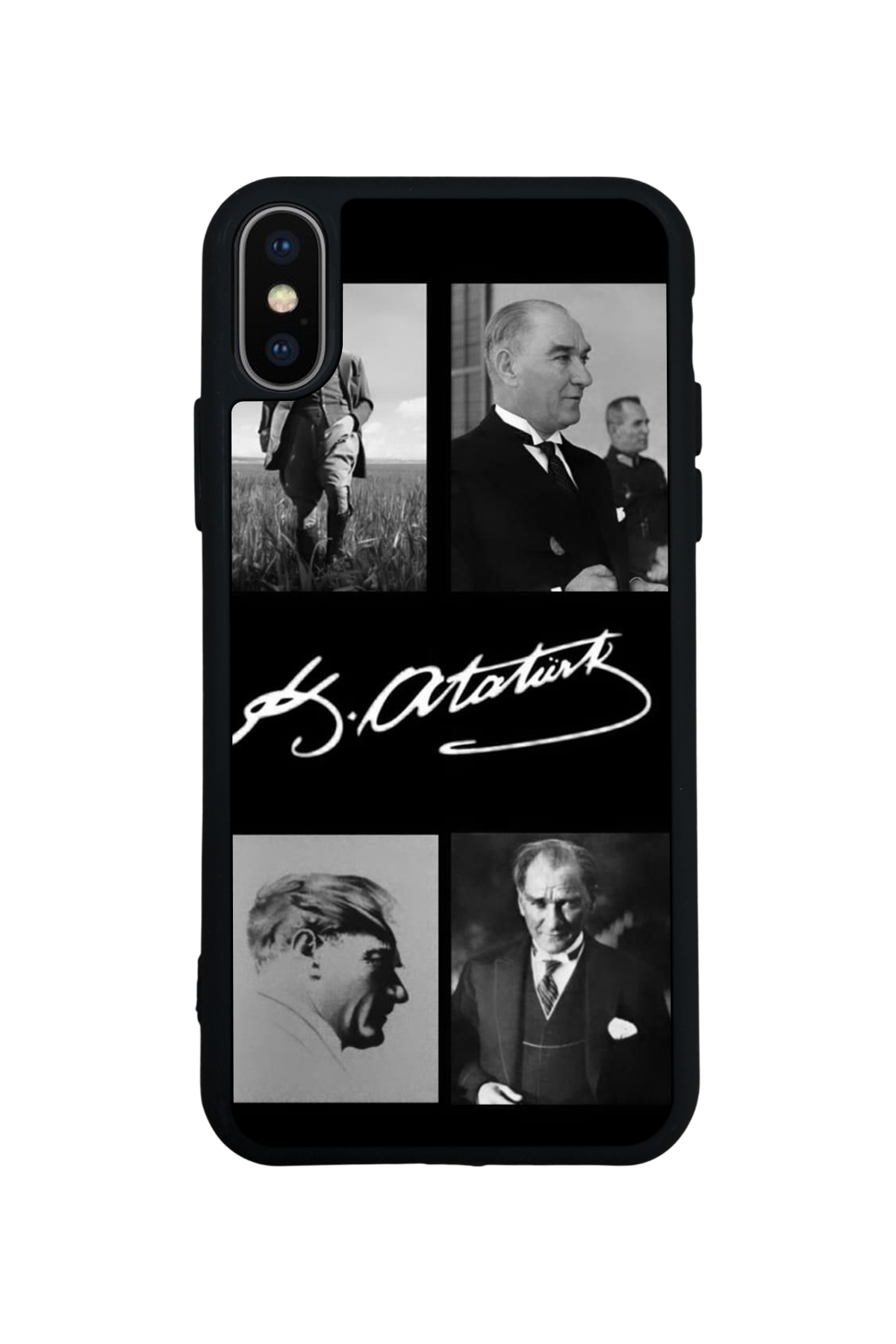iPhone XS Max Uyumlu Mustafa Kemal Ataturk Tasarımlı Glossy Premium Kılıf