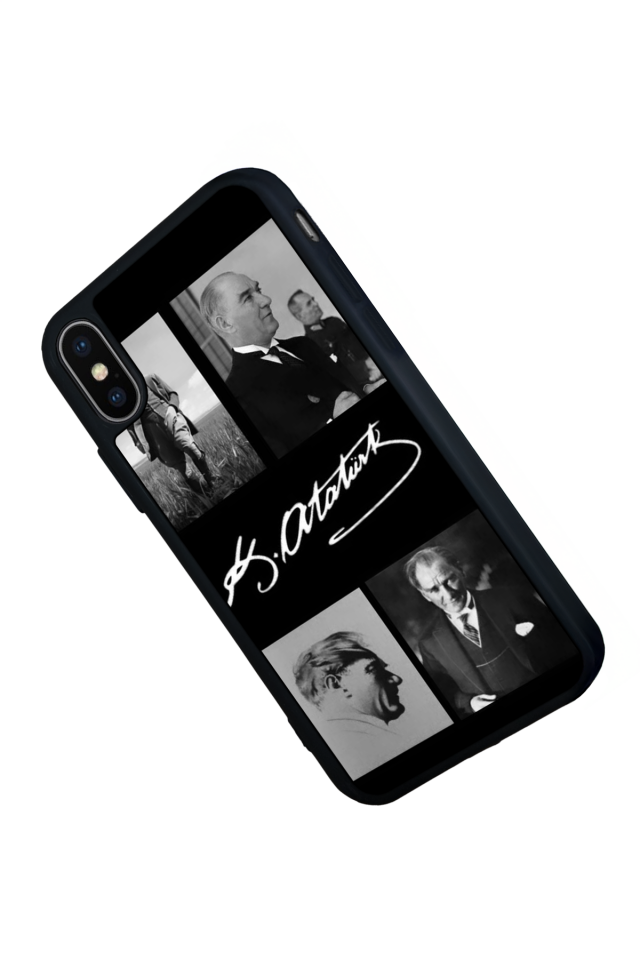 iPhone XS Max Uyumlu Mustafa Kemal Ataturk Tasarımlı Glossy Premium Kılıf