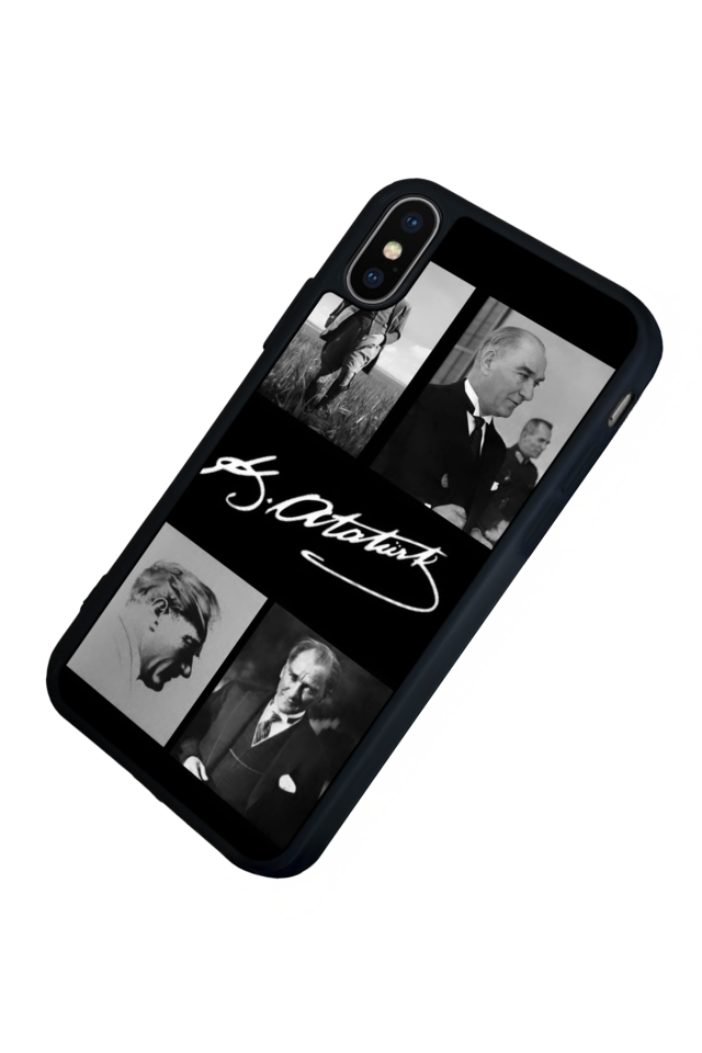 iPhone XS Max Uyumlu Mustafa Kemal Ataturk Tasarımlı Glossy Premium Kılıf