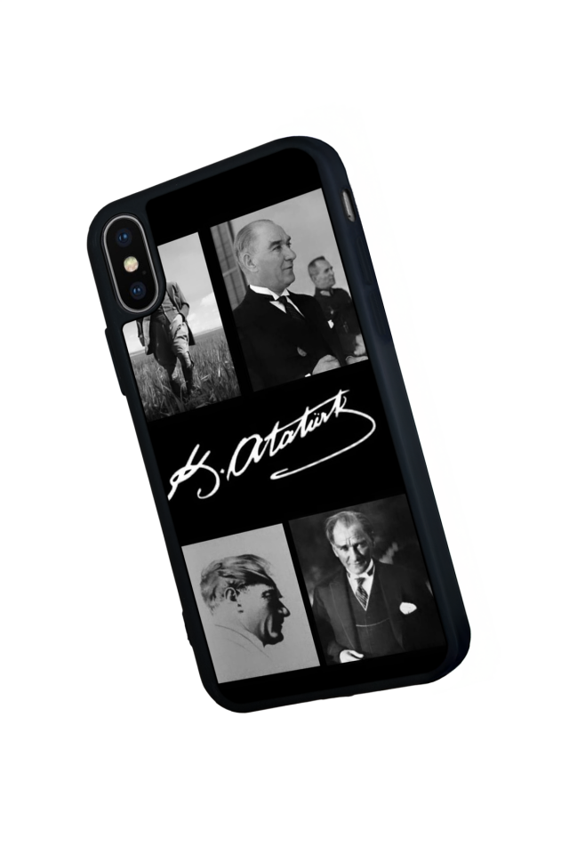 iPhone XS Max Uyumlu Mustafa Kemal Ataturk Tasarımlı Glossy Premium Kılıf