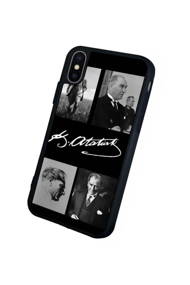 iPhone XS Max Uyumlu Mustafa Kemal Ataturk Tasarımlı Glossy Premium Kılıf