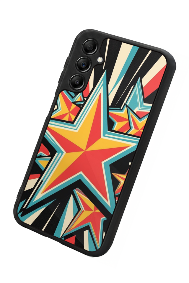 Samsung Galaxy A14 Uyumlu Retro Yildizlar Tasarımlı Glossy Premium Kılıf
