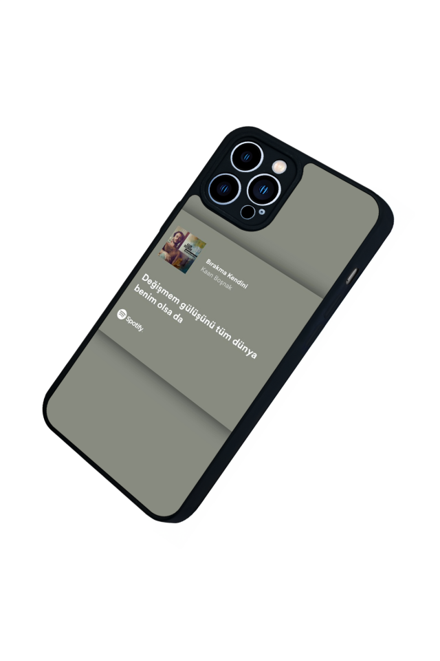 iPhone 13 Pro Max Uyumlu Sarki Sozleri Tasarımlı Glossy Premium Kılıf