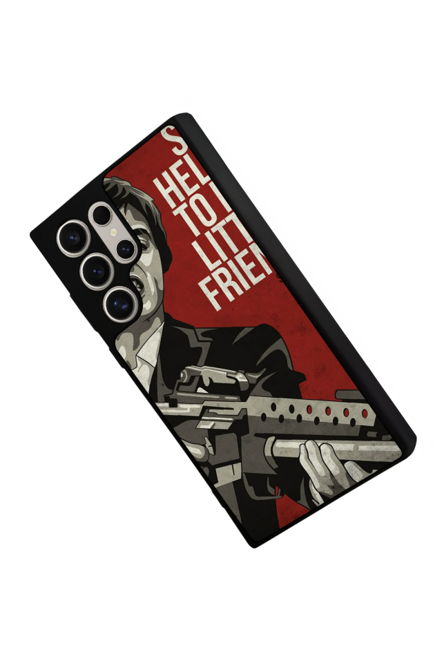 Samsung Galaxy S23 Ultra Uyumlu Scarface Tasarımlı Glossy Premium Kılıf