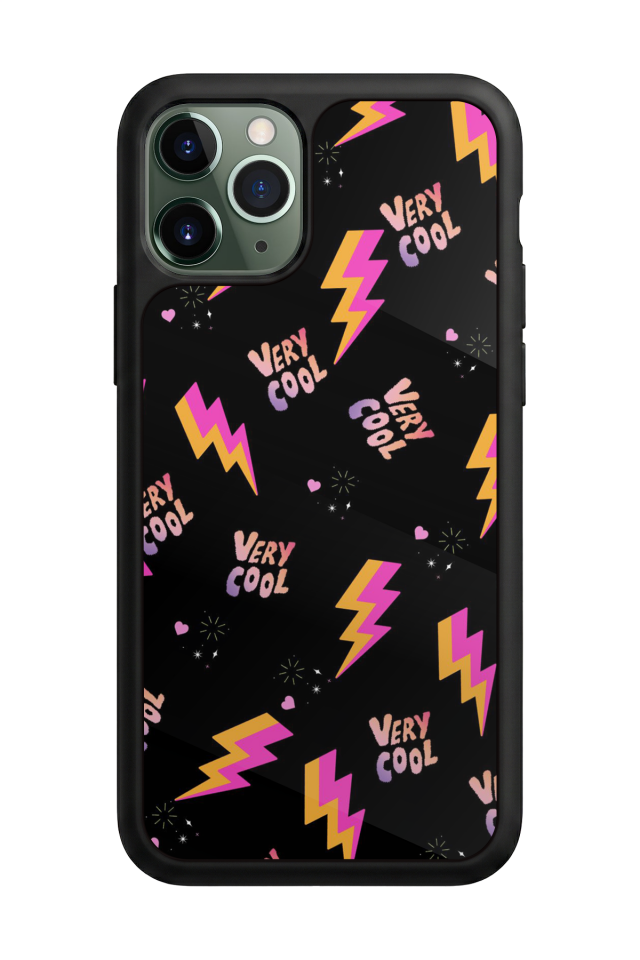 iPhone 11 Pro Uyumlu Simsek Tasarımlı Glossy Premium Kılıf