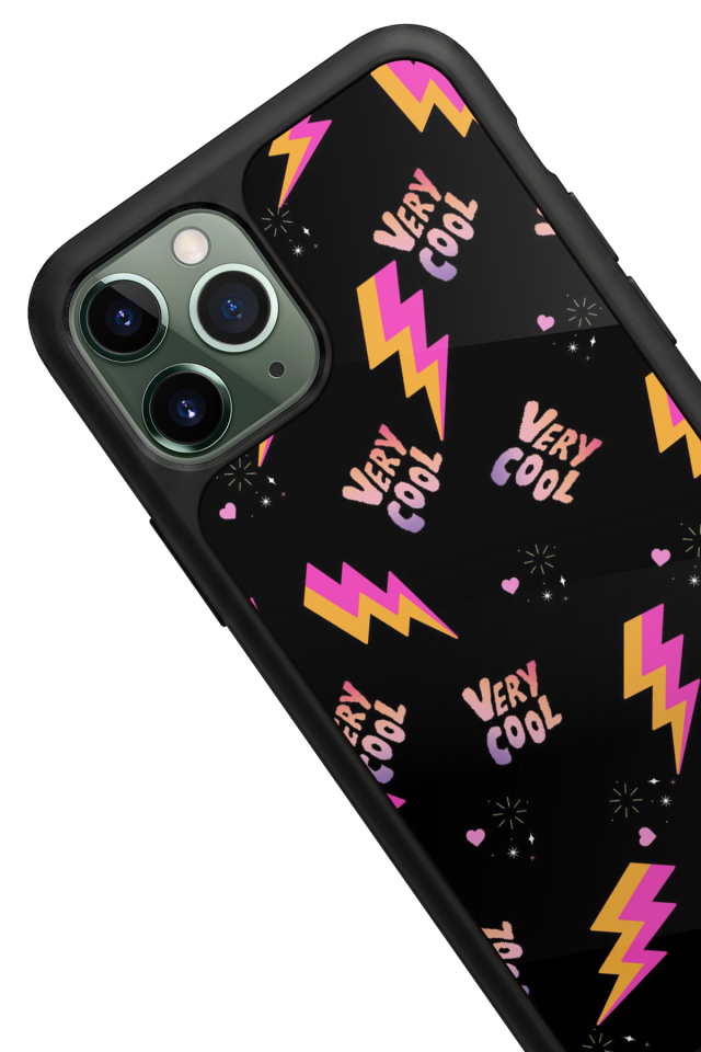 iPhone 11 Pro Uyumlu Simsek Tasarımlı Glossy Premium Kılıf