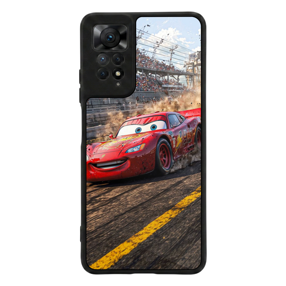 Xiaomi Redmi Note 12 Pro Uyumlu Şimsek McQueen Tasarımlı Glossy Premium Kılıf