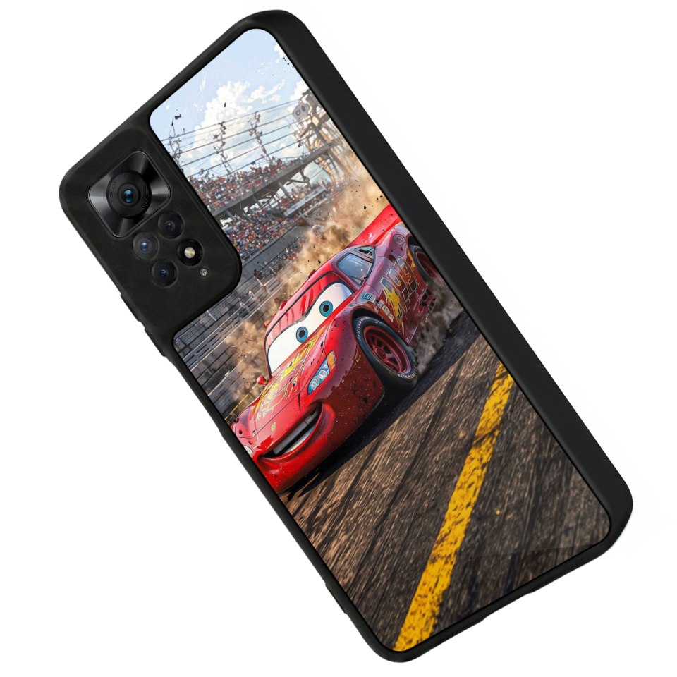 Xiaomi Redmi Note 12 Pro Uyumlu Şimsek McQueen Tasarımlı Glossy Premium Kılıf
