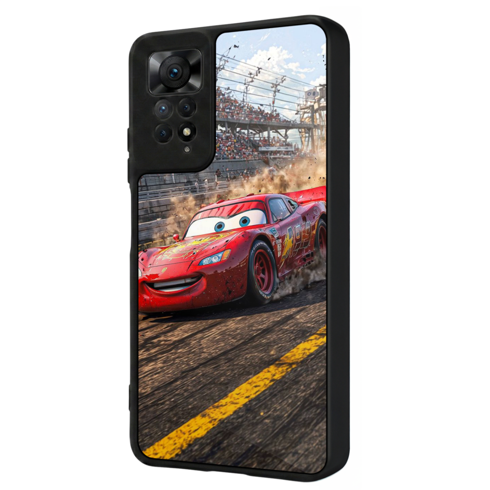 Xiaomi Redmi Note 12 Pro Uyumlu Şimsek McQueen Tasarımlı Glossy Premium Kılıf