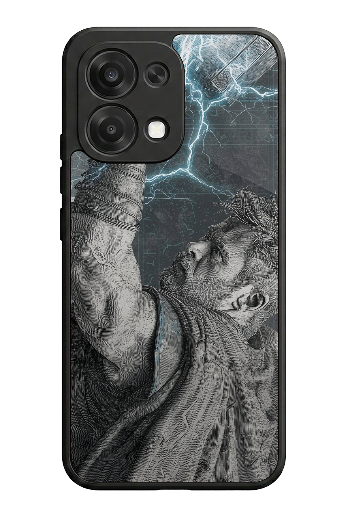 Oppo A6 Pro Uyumlu Thor Tasarımlı Glossy Premium Kılıf