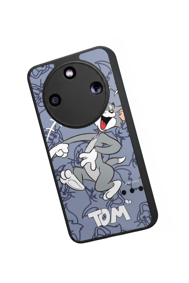 Honor Magic 8 Lite Uyumlu Tom And Jerry Tasarımlı Glossy Premium Kılıf