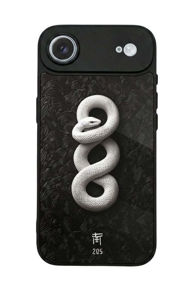 iPhone 17 Air Uyumlu Yılan Tasarımlı Glossy Premium Kılıf