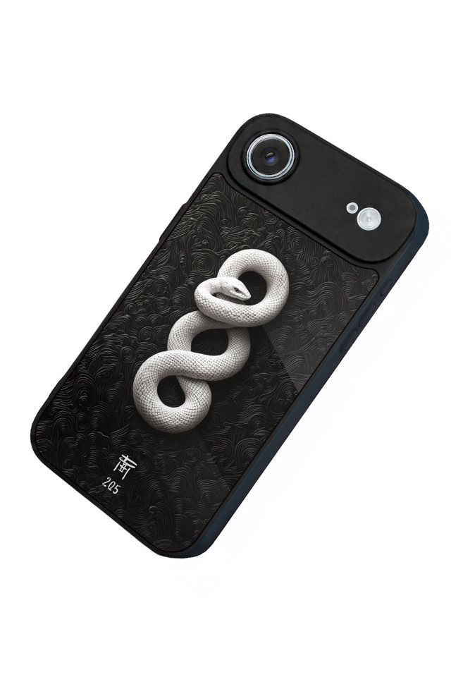 iPhone 17 Air Uyumlu Yılan Tasarımlı Glossy Premium Kılıf