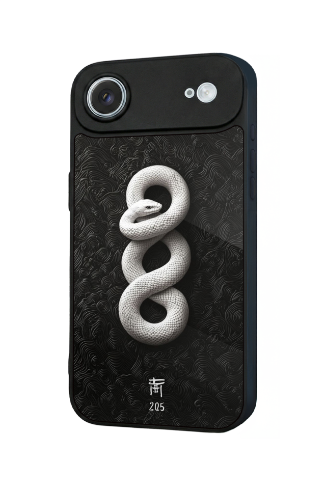 iPhone 17 Air Uyumlu Yılan Tasarımlı Glossy Premium Kılıf