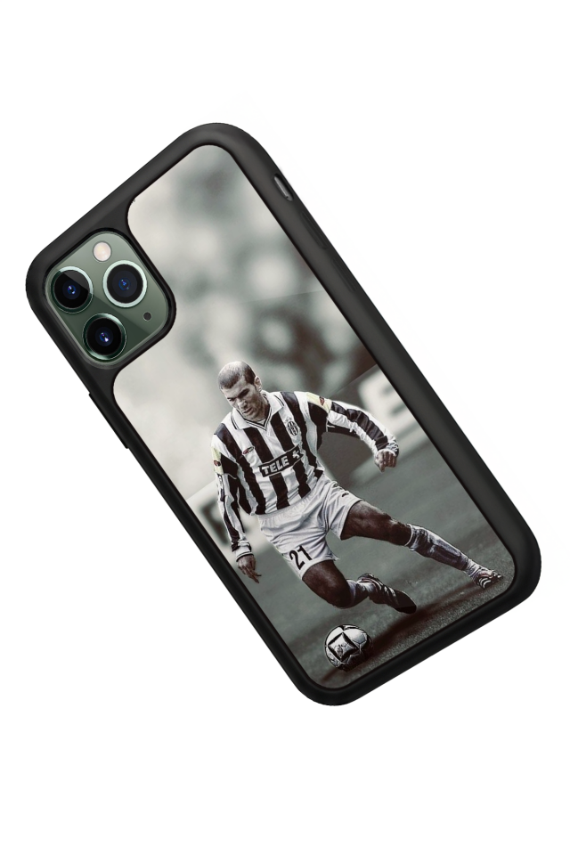 iPhone 11 Pro Max Uyumlu Zidane Tasarımlı Glossy Premium Kılıf