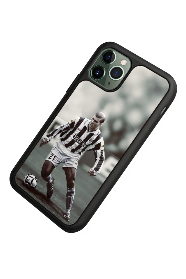 iPhone 11 Pro Max Uyumlu Zidane Tasarımlı Glossy Premium Kılıf
