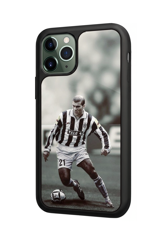 iPhone 11 Pro Max Uyumlu Zidane Tasarımlı Glossy Premium Kılıf