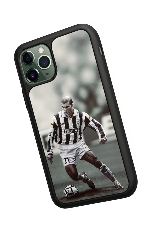 iPhone 11 Pro Max Uyumlu Zidane Tasarımlı Glossy Premium Kılıf