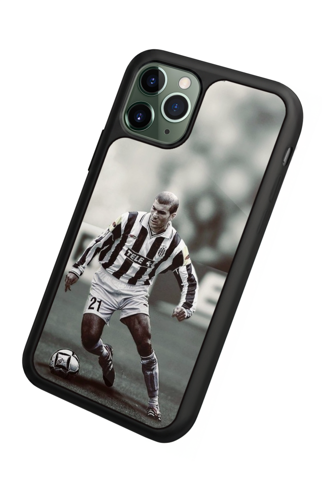 iPhone 11 Pro Max Uyumlu Zidane Tasarımlı Glossy Premium Kılıf