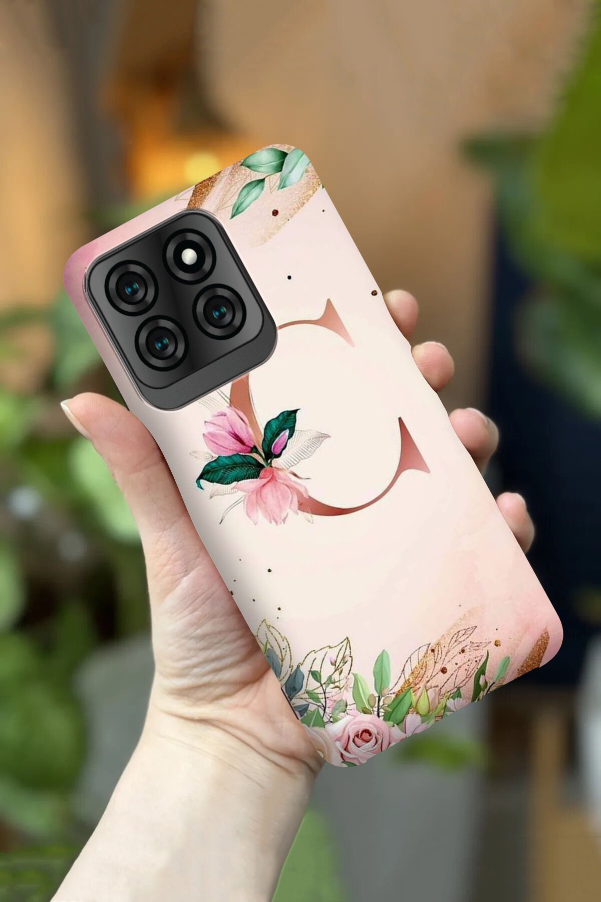 Reeder S71 Uyumlu Kamera Korumalı C Harfi Desenli HD Baskılı Silikon Kılıf