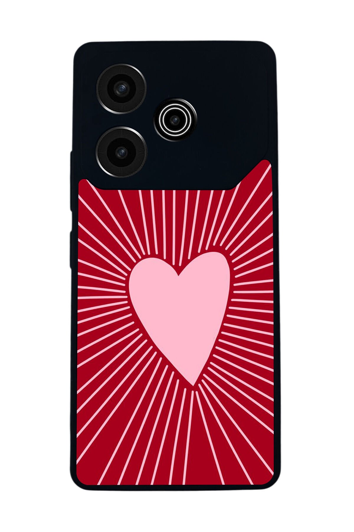Tecno Pova 6 Uyumlu Kalp Love Tasarımlı Glossy Premium Kılıf