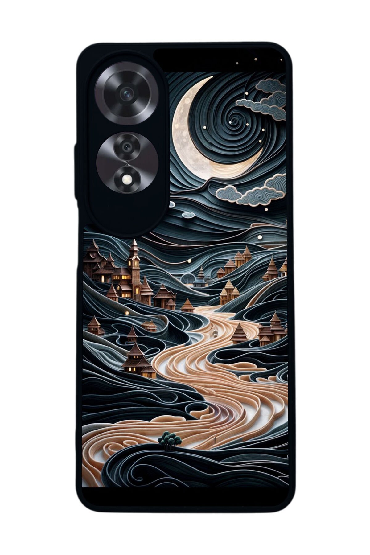 Oppo A60 Mat Siyah uyumlu Kılıf – Yumuşak Silikon, Koruyucu, Şok Emici Kapak