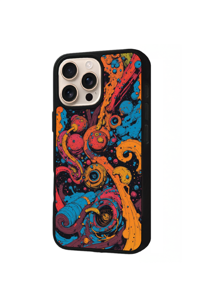 iPhone 15 Pro Max Uyumlu Abstract Tasarımlı Glossy Premium Kılıf