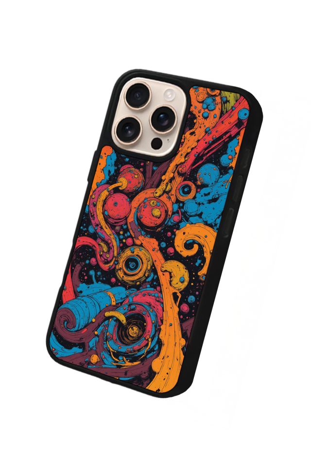 iPhone 15 Pro Max Uyumlu Abstract Tasarımlı Glossy Premium Kılıf