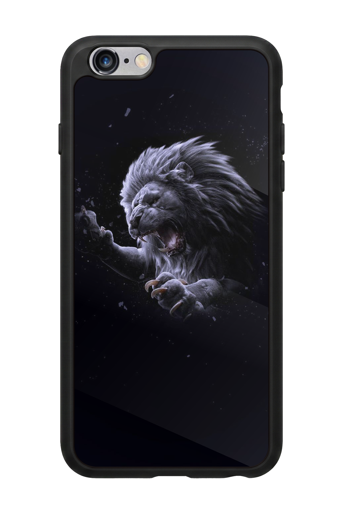 iPhone 6s Plus Uyumlu Aslan Tasarımlı Glossy Premium Kılıf