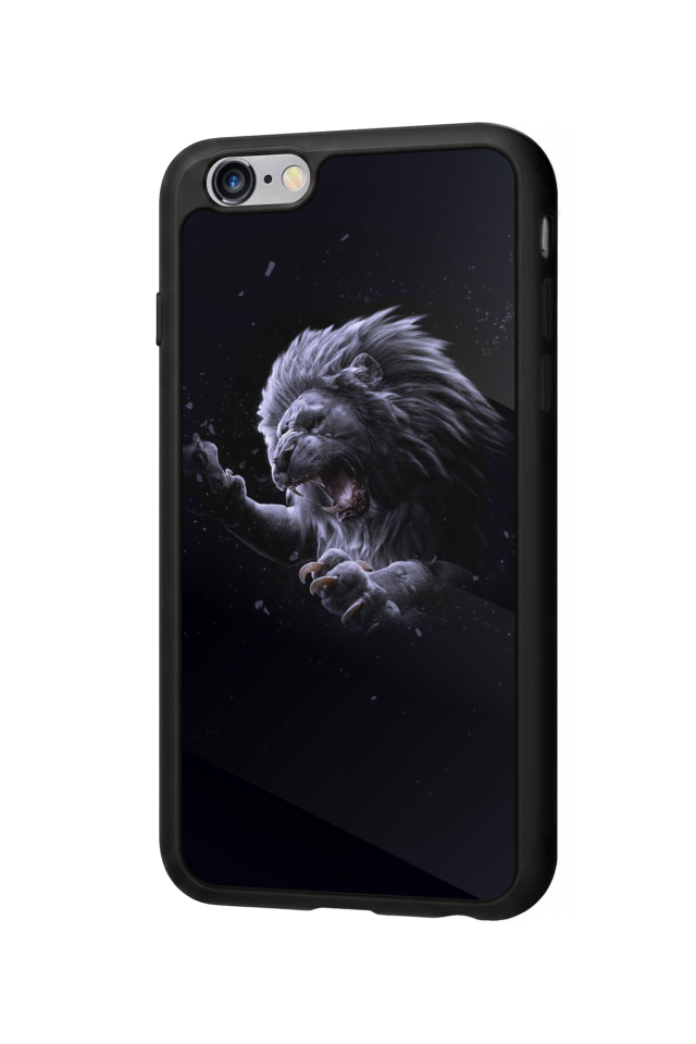iPhone 6s Plus Uyumlu Aslan Tasarımlı Glossy Premium Kılıf