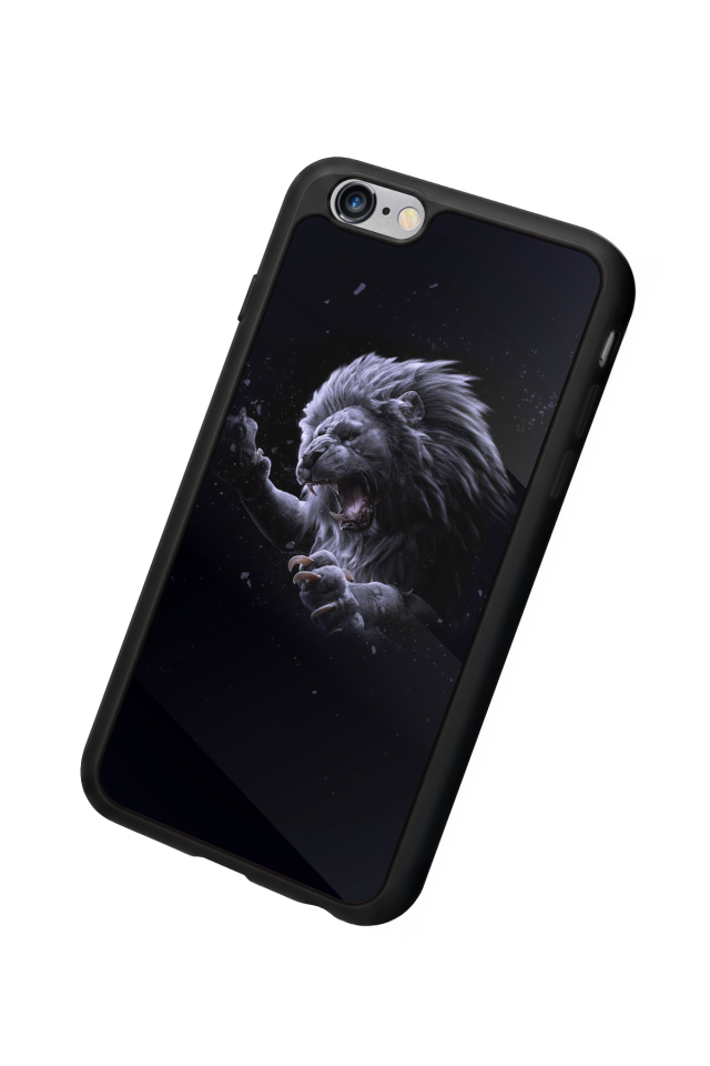 iPhone 6s Plus Uyumlu Aslan Tasarımlı Glossy Premium Kılıf