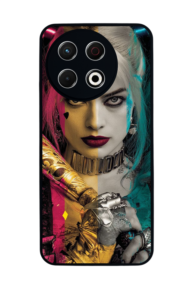 Tecno Spark 30 Pro Uyumlu HarleyQueen Tasarımlı Glossy Premium Kılıf