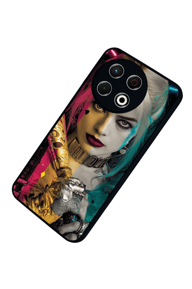 Tecno Spark 30 Pro Uyumlu HarleyQueen Tasarımlı Glossy Premium Kılıf