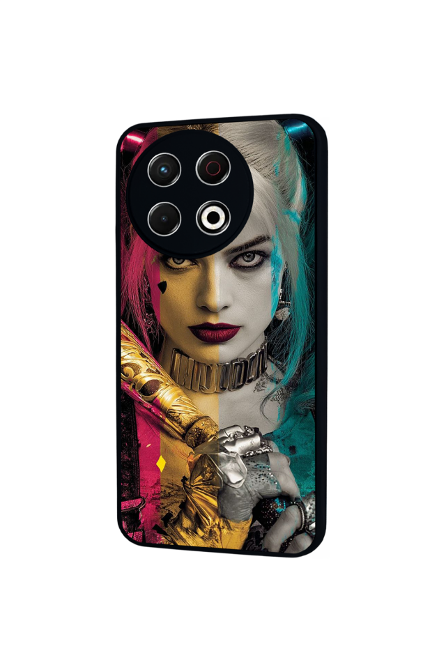 Tecno Spark 30 Pro Uyumlu HarleyQueen Tasarımlı Glossy Premium Kılıf