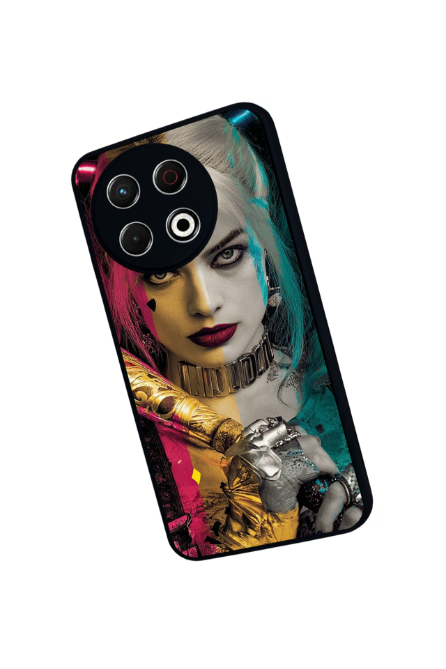 Tecno Spark 30 Pro Uyumlu HarleyQueen Tasarımlı Glossy Premium Kılıf