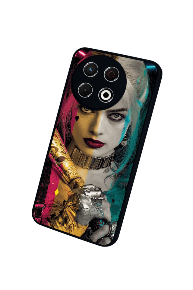 Tecno Spark 30 Pro Uyumlu HarleyQueen Tasarımlı Glossy Premium Kılıf