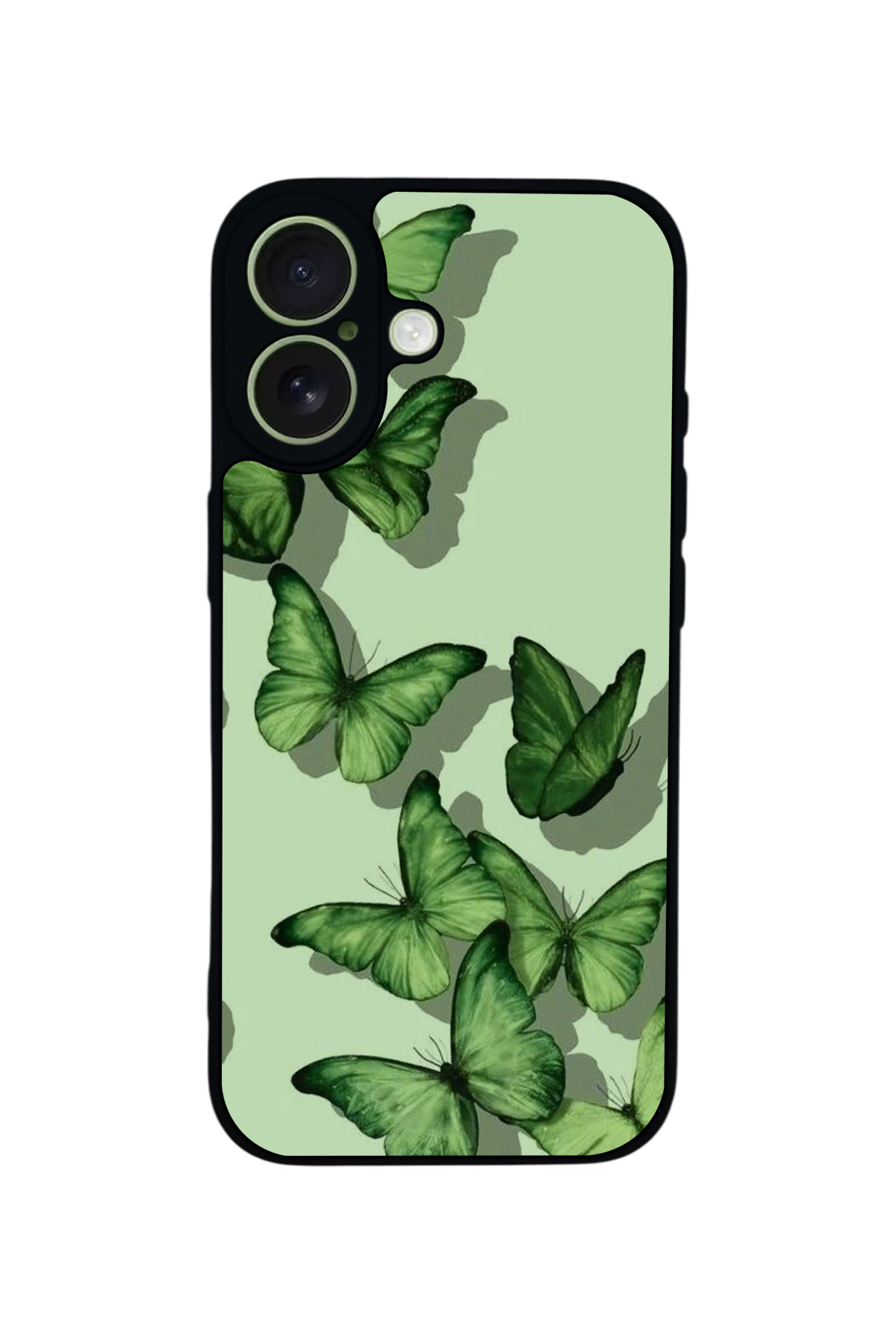 iPhone 17 Uyumlu Kelebek Tasarımlı Glossy Premium Kılıf